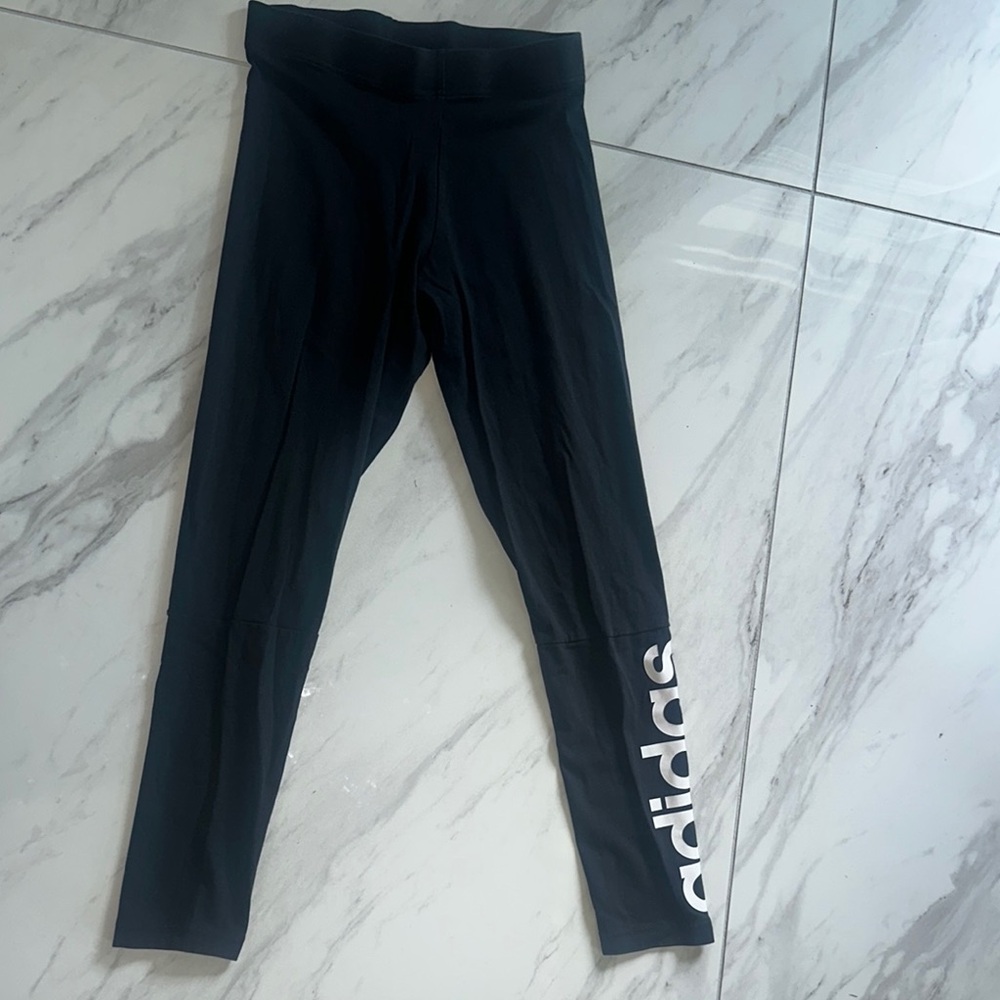 Adidas Black Leggings Full-Length Athletic Wear